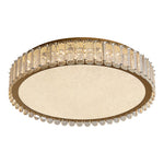 Luxury Crystal Flush Mount Ceiling Light with Chrome Frame and LED