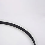 Modern Black Aluminum LED Flush Mount Ceiling Light with Dimmable Ring Design
