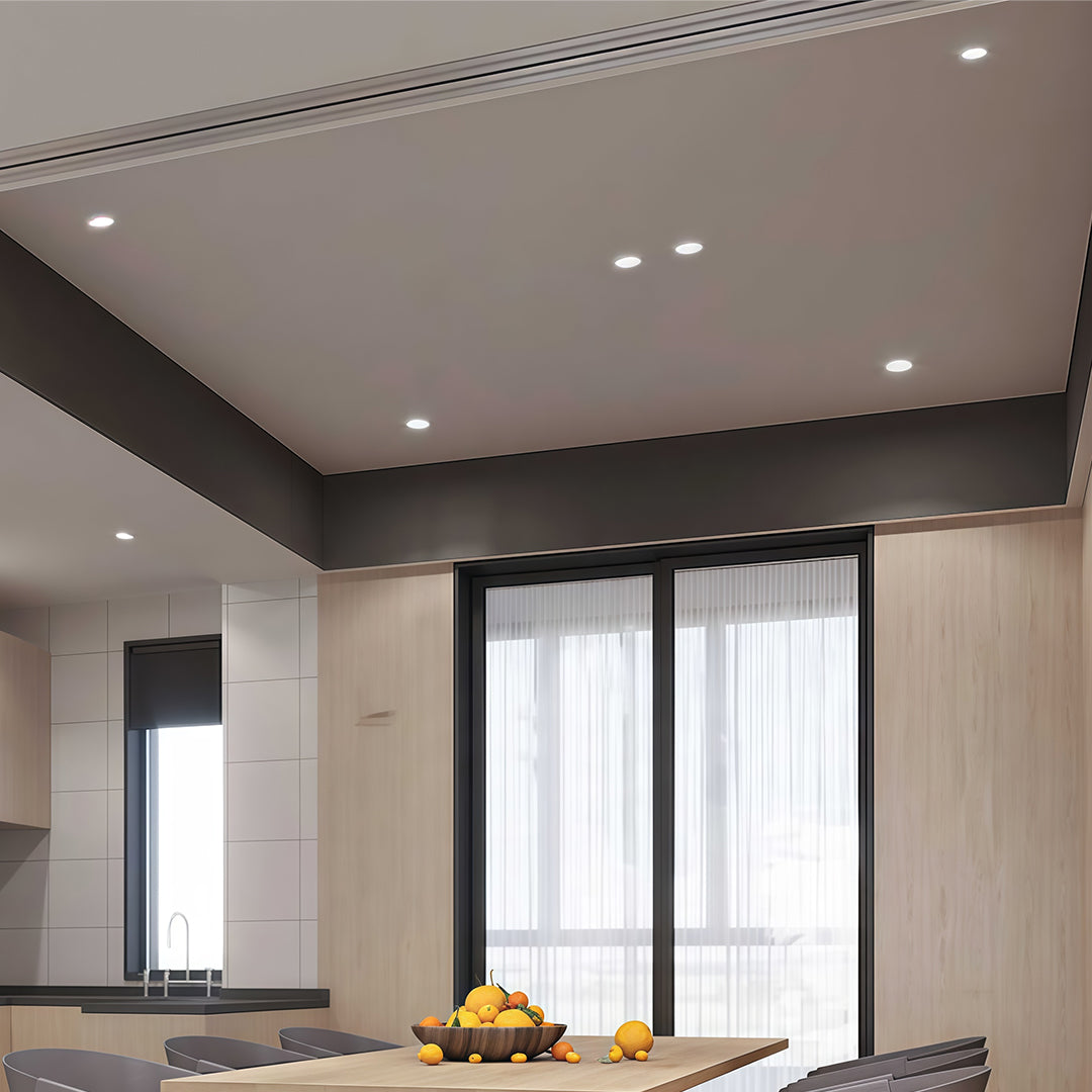 Flush Mount LED Spotlight with Deep Baffle, Full-Spectrum Light