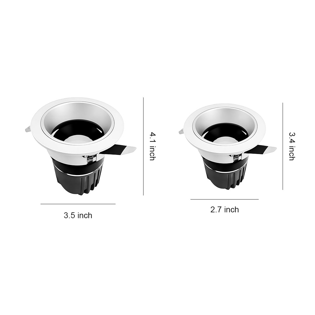 Ultra-Thin Flush Mount LED Spotlights with Anti-Glare Wall Washer Design