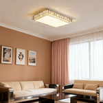 Lumière Crystal Flush Mount Ceiling Light in Chrome