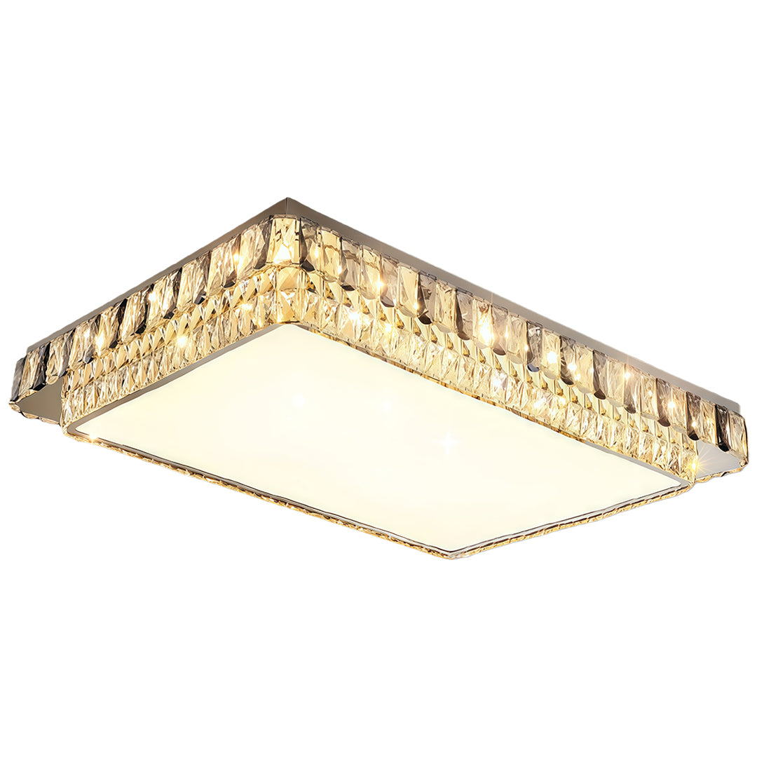 Lumière Crystal Flush Mount Ceiling Light in Chrome