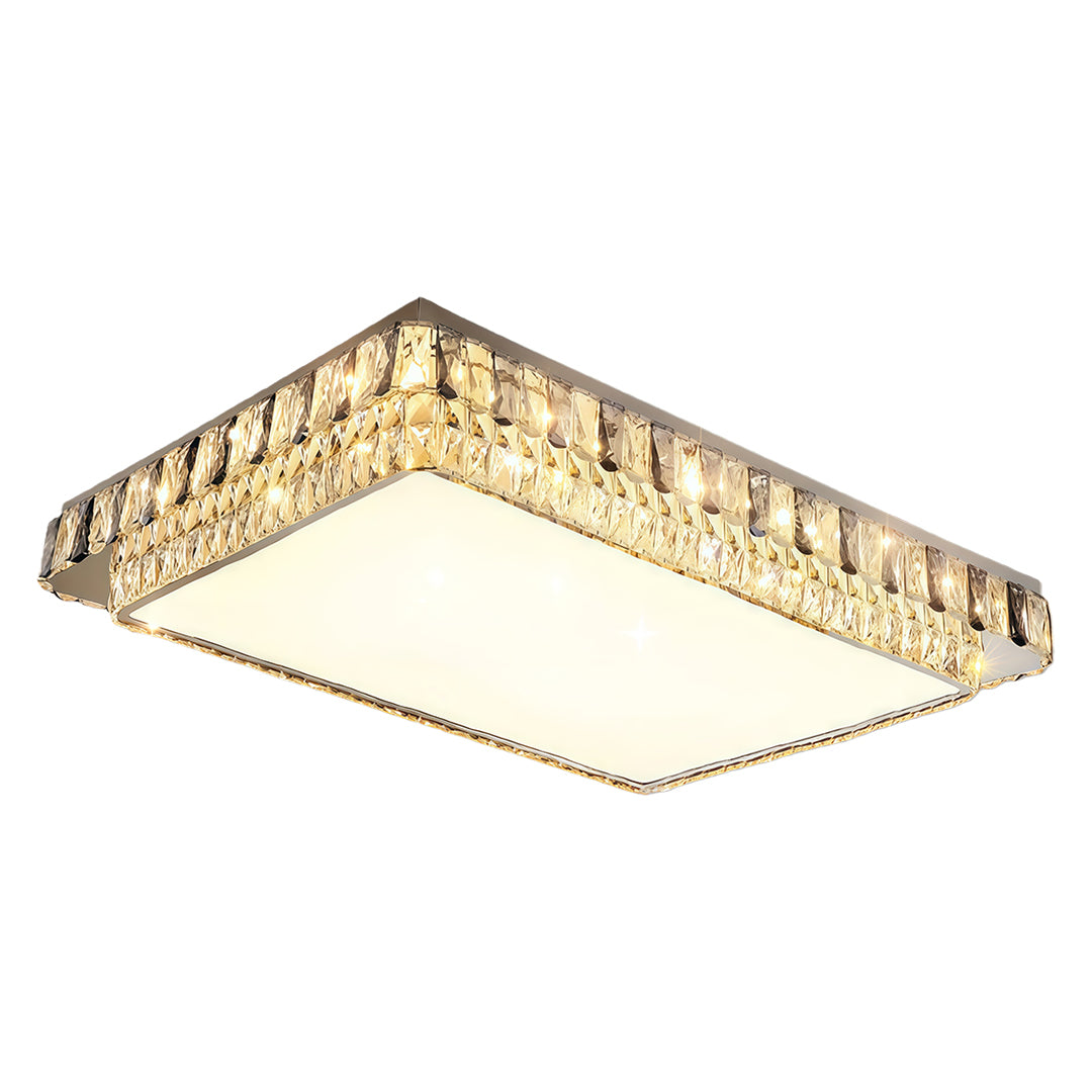 Lumière Crystal Flush Mount Ceiling Light in Chrome