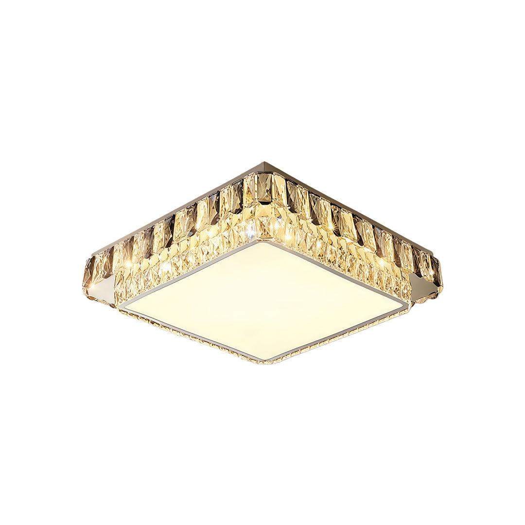 Lumière Crystal Flush Mount Ceiling Light in Chrome