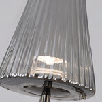 Minimalist Black Contemporary Floor Lamp with Three Glass Shades