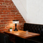 Nordic Minimalist Forged Iron Table Lamp with Acrylic Shade, Dimmable LED