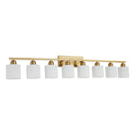 Modern Minimalist Vanity Light for Bathroom Mirror with Glass Shades