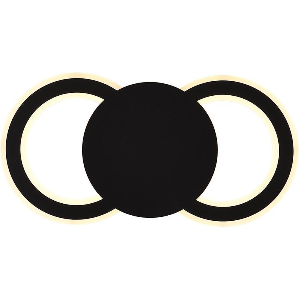 Modern Geometric Ring 2 Light Led Flush Mount Ceiling Light