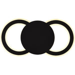 Modern Geometric Ring 2 Light Led Flush Mount Ceiling Light