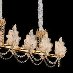 French Crystal Chandelier in Champagne Gold for Elegant Interiors