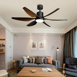Frequency Conversion 66 Inch Silent Ceiling Fan Lamp 24W Dimming With Remote Control