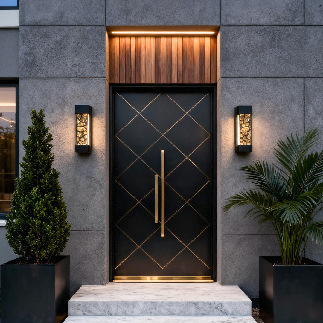 Crystal Linear LED Wall Sconce for Outdoor Modern Facades