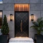 Crystal Linear LED Wall Sconce for Outdoor Modern Facades