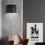 Eclipse Frosted Cement LED Wall Sconce for Modern Interiors