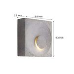 Eclipse Frosted Cement LED Wall Sconce for Modern Interiors