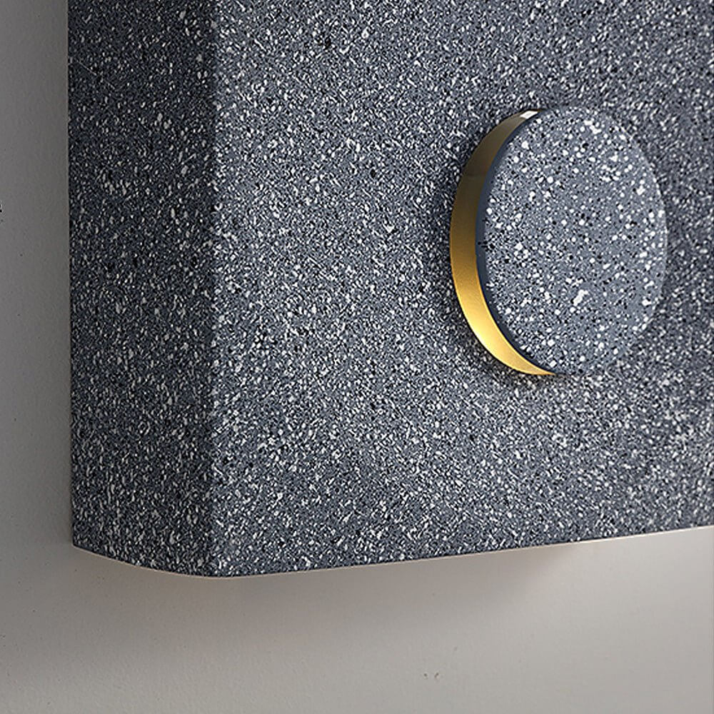 Eclipse Frosted Cement LED Wall Sconce for Modern Interiors
