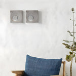 Eclipse Frosted Cement LED Wall Sconce for Modern Interiors