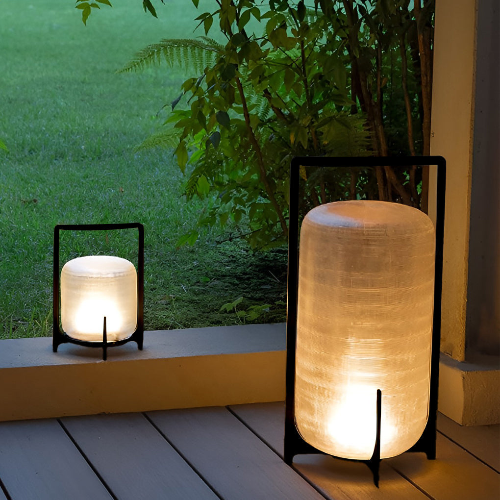 Aria Outdoor Portable LED Lantern with Handle – Modern Waterproof Design