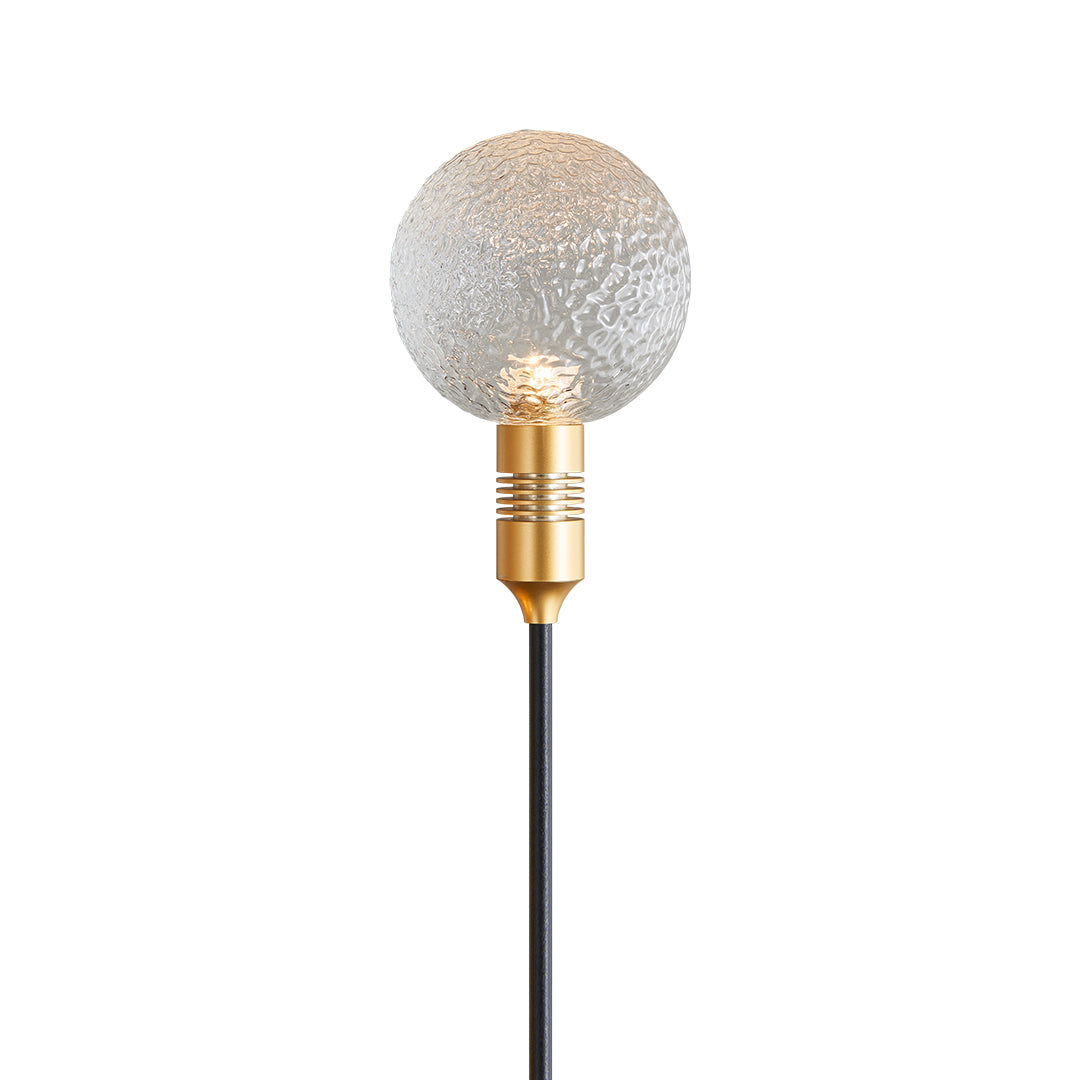 Reed Path Landscape Lighting with Glass Sphere Shade, Outdoor LED Garden Lamp