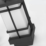 Modern 2-Head Outdoor Post Light in Black, Waterproof Aluminum