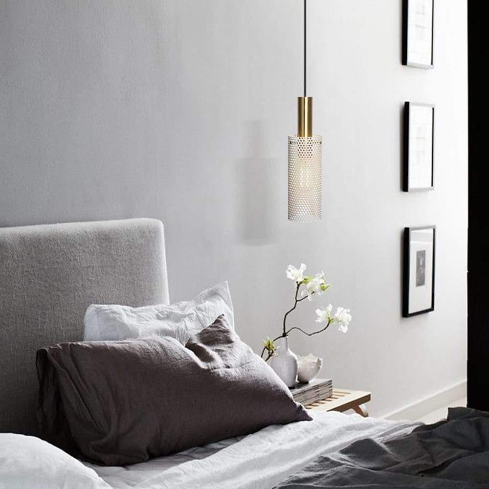 Modern Cylinder LED Pendant Light with Adjustable Cord for Dining and Bedroom