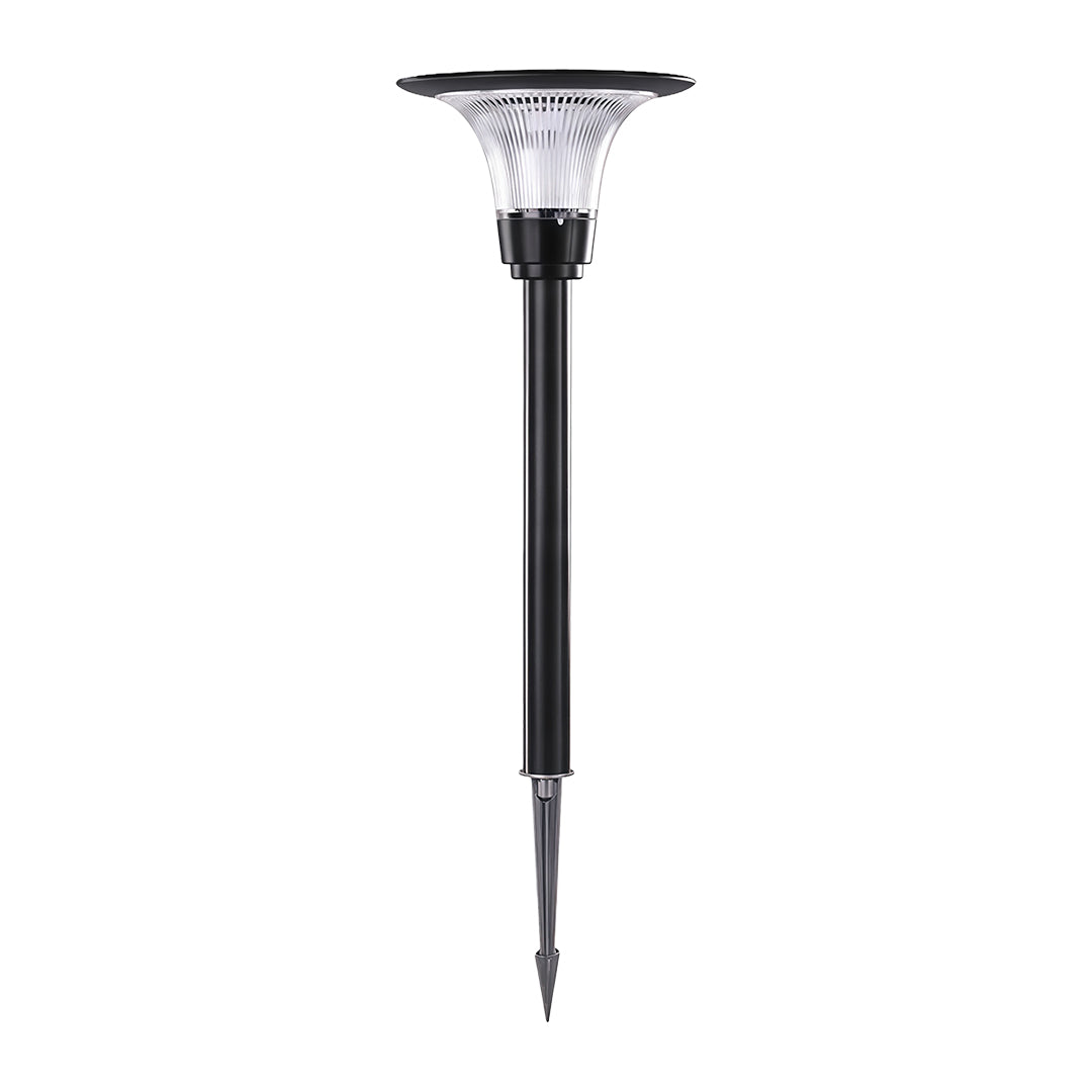 Black Solar Pathway Lights Outdoor Ground Socket Lamp