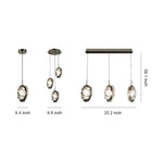 Lumina Glass Pendant Light – Minimalist Adjustable LED Ceiling Lamp