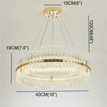 Modern Luxury Dozens Of Crystal Chandelier Gold Led Lighting