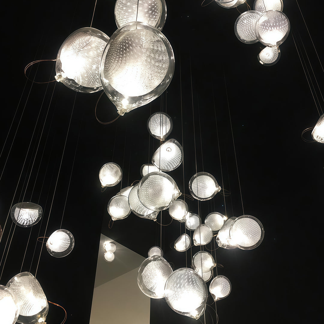 Lumina Jellyfish Pendant Light — Nordic Glass Ceiling Lamp for Modern Interiors