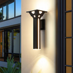 Modern Outdoor Wall Column Light LED Waterproof Aluminum Sconce