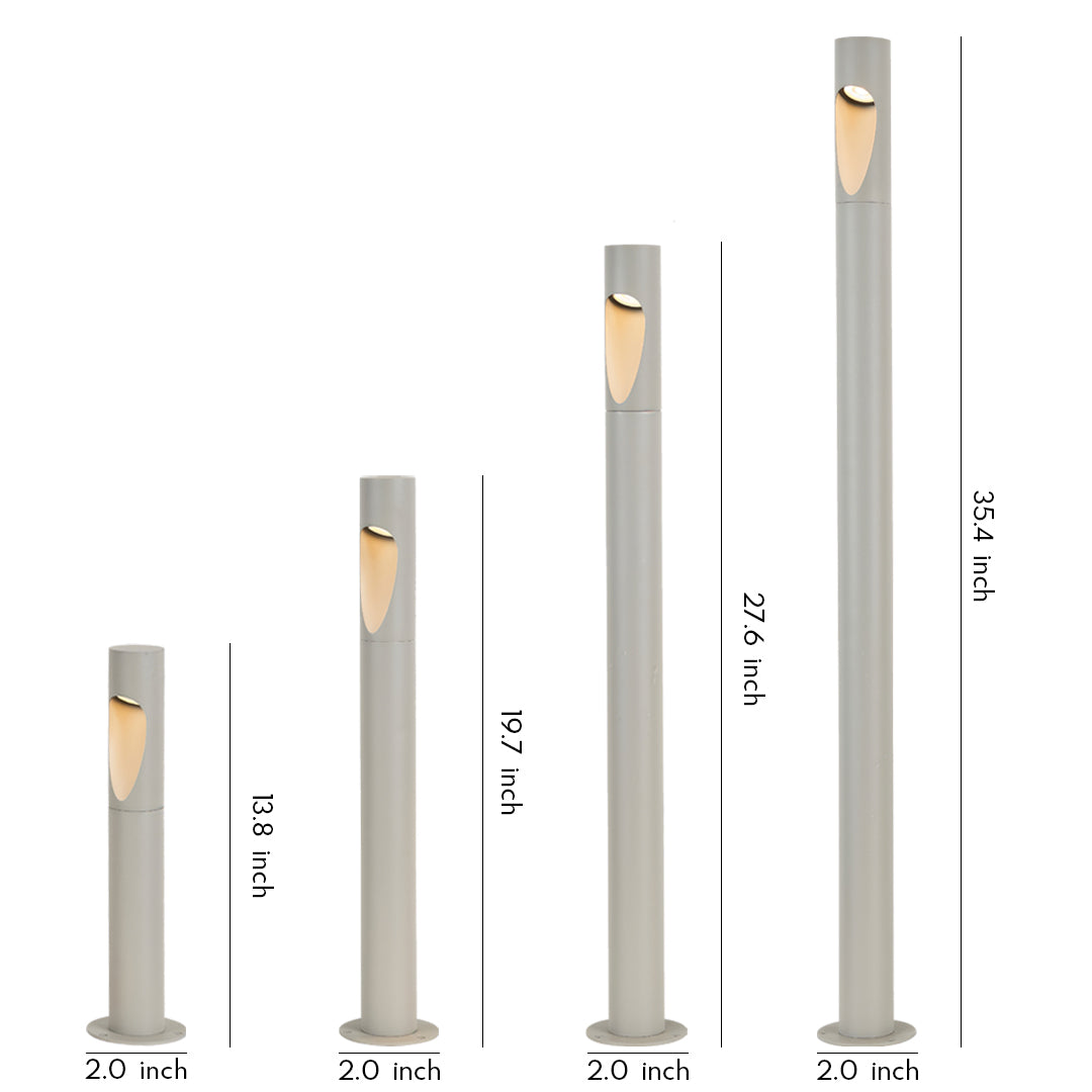 Minimalist LED Bollard Light for Courtyard and Garden Paths