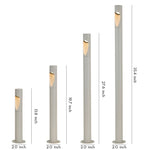 Minimalist LED Bollard Light for Courtyard and Garden Paths