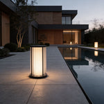 Modern Outdoor Bollard Lights – Black Stainless Steel LED Landscape Lighting