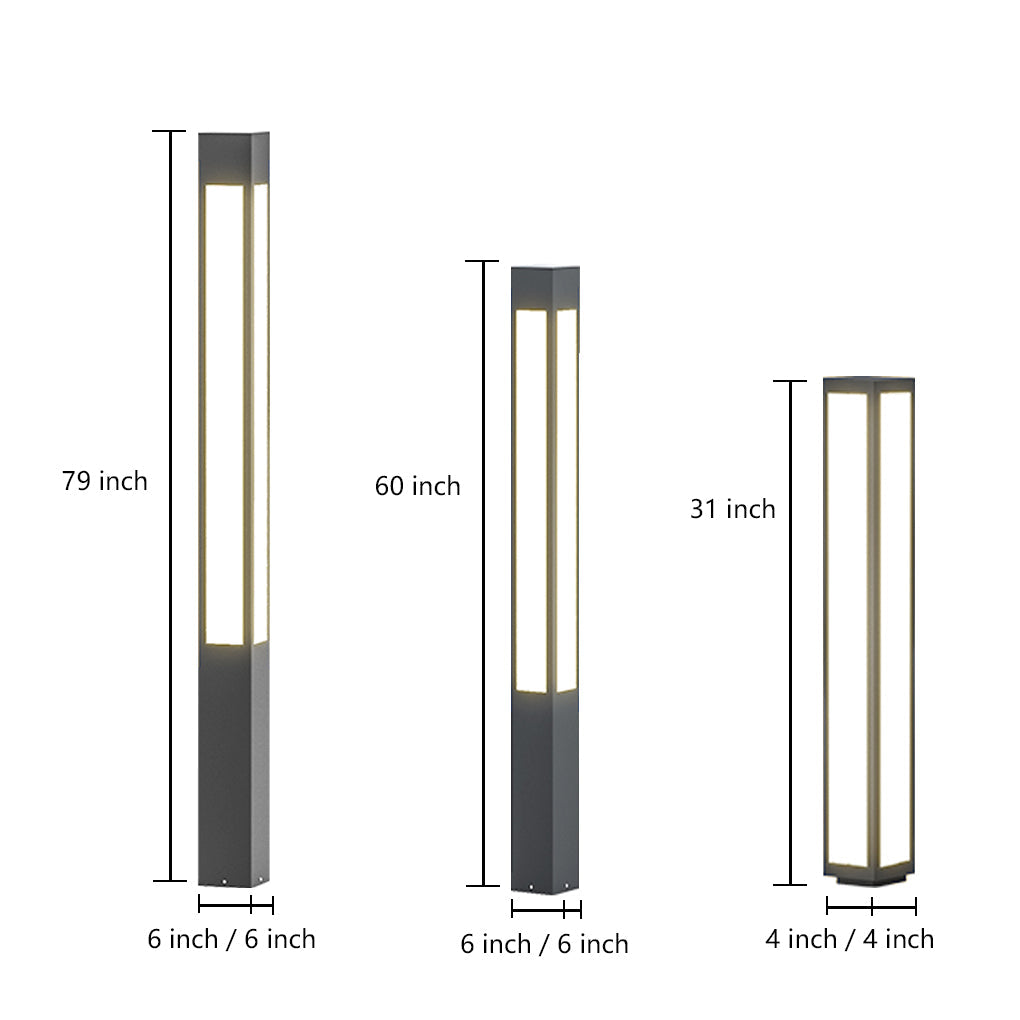 Modern Outdoor Bollard Lights – Waterproof LED Landscape Lighting for Pathways & Gardens