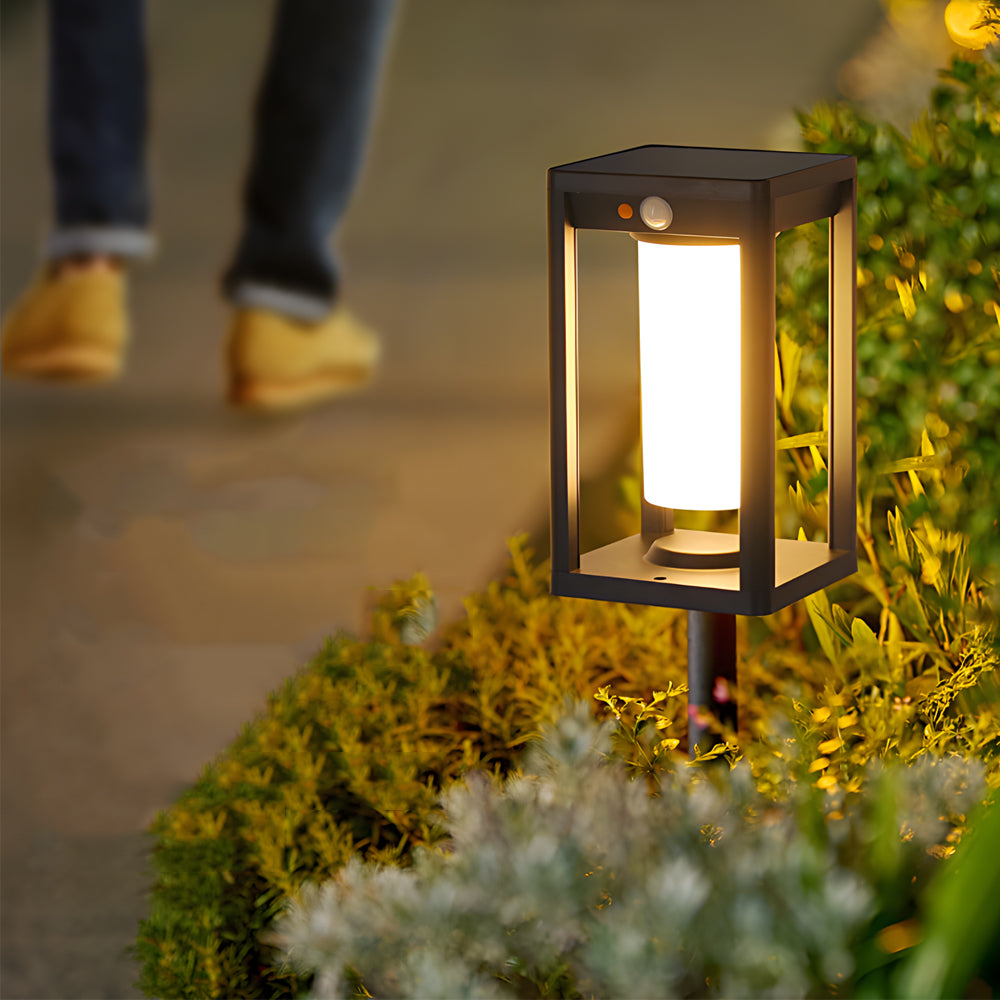 Minimalist Solar LED Landscape Path Lights with Motion Sensor