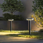 Modern Solar Path Light in Matte Black for Garden Walkways