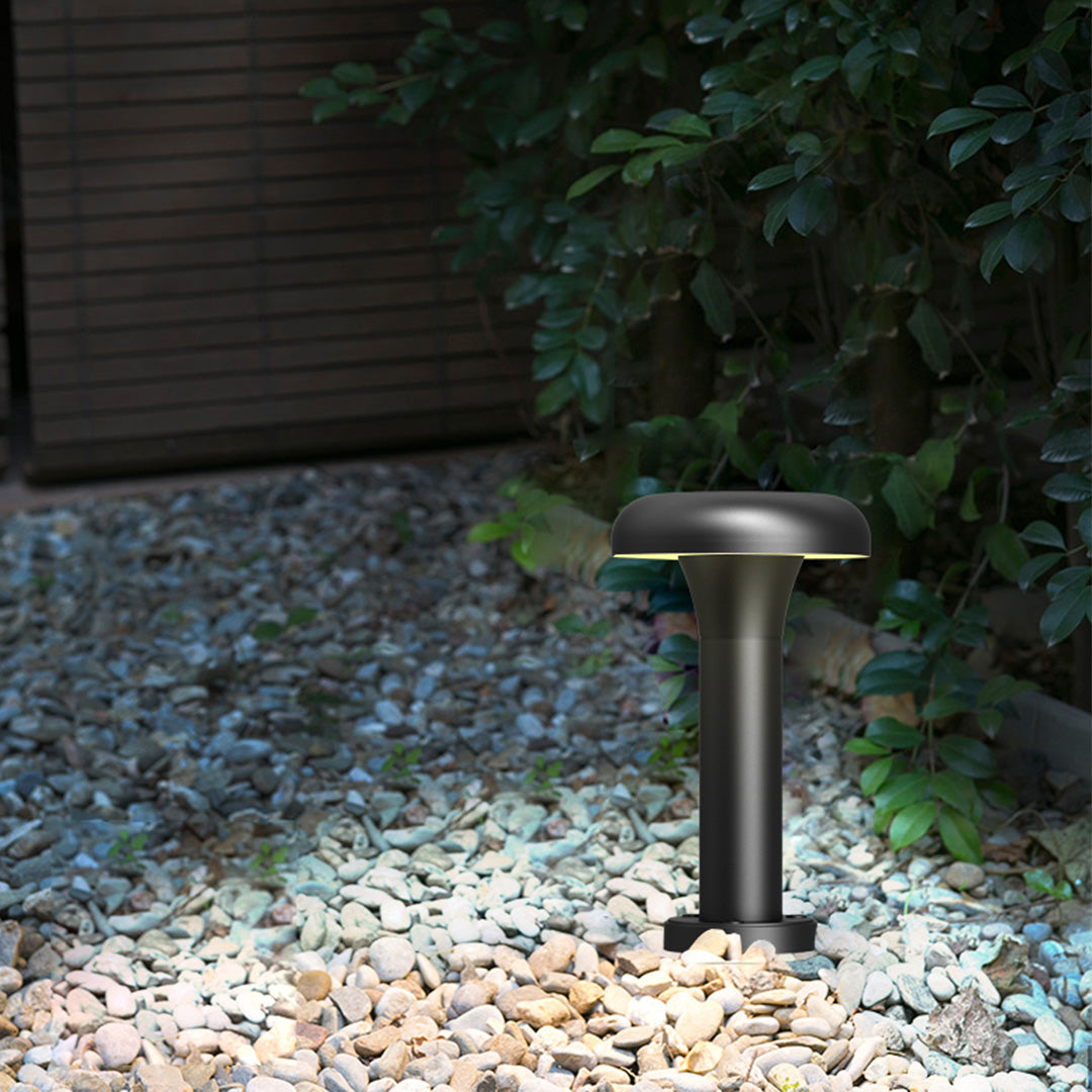 Minimalist Outdoor Bollard Light with Warm LED Glow for Pathways and Gardens