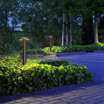 Minimalist Outdoor Bollard Light with Warm LED Glow for Pathways and Gardens