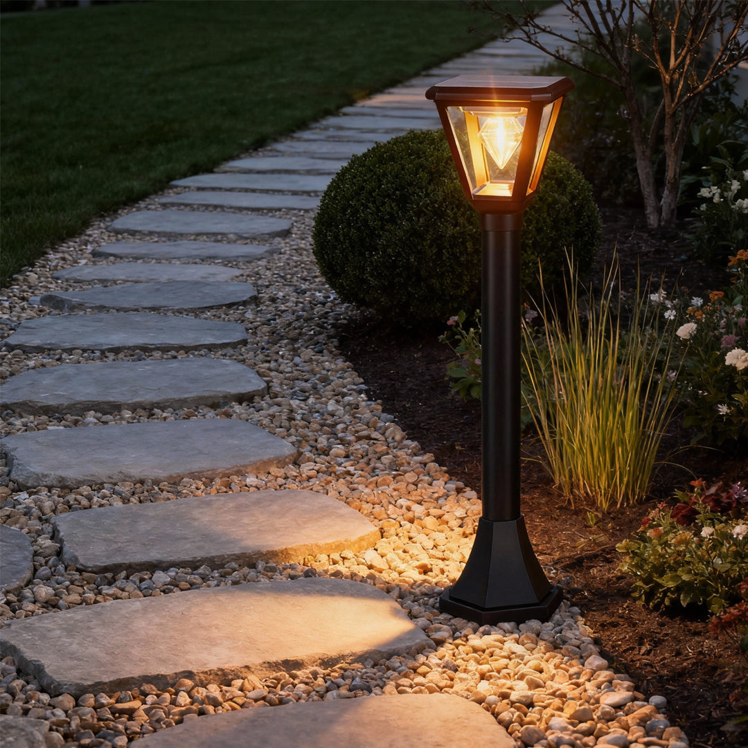LED Post Cap Light – Waterproof Outdoor Pillar Lamp in Black
