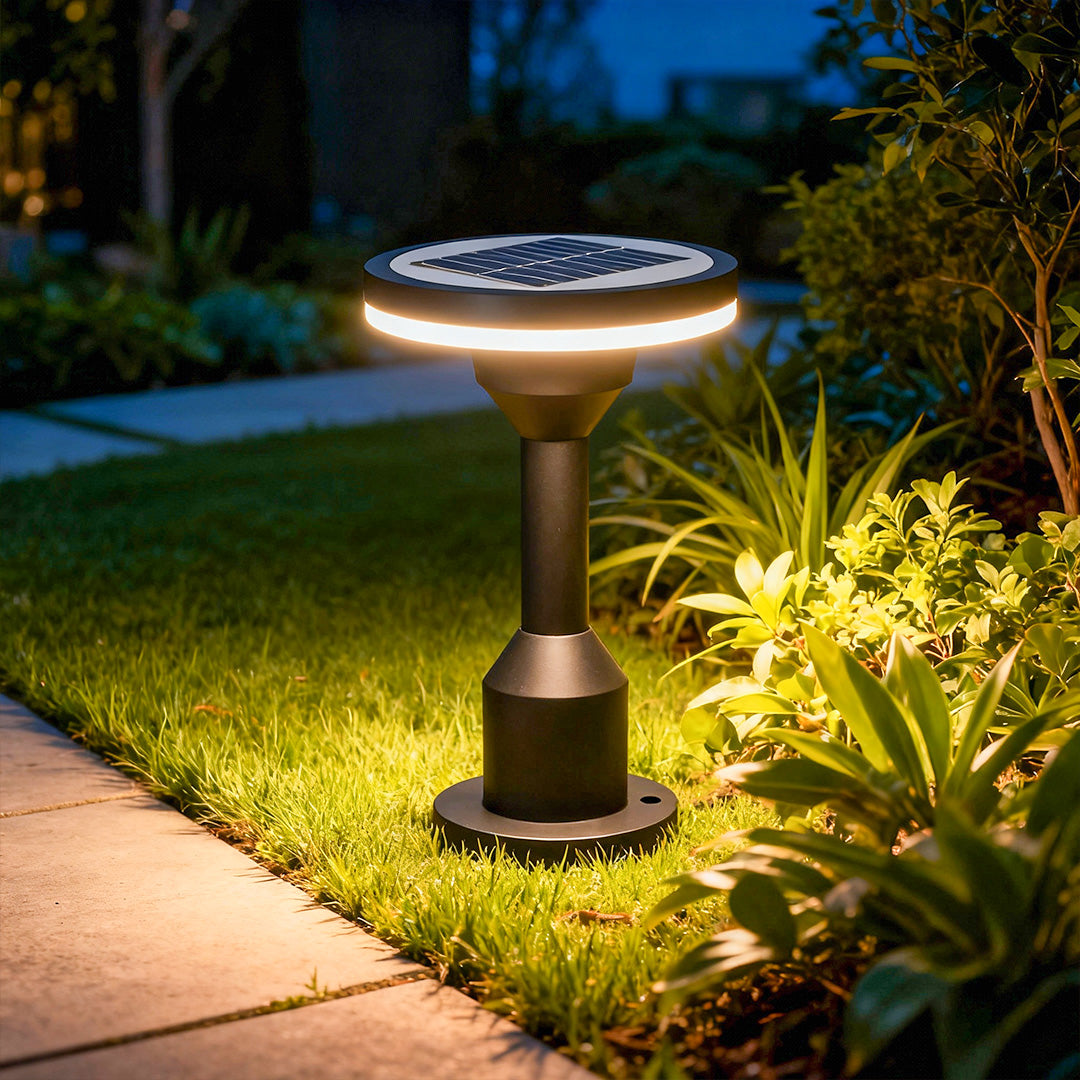 Outdoor LED Path Light with Aluminum Body and Warm White Glow