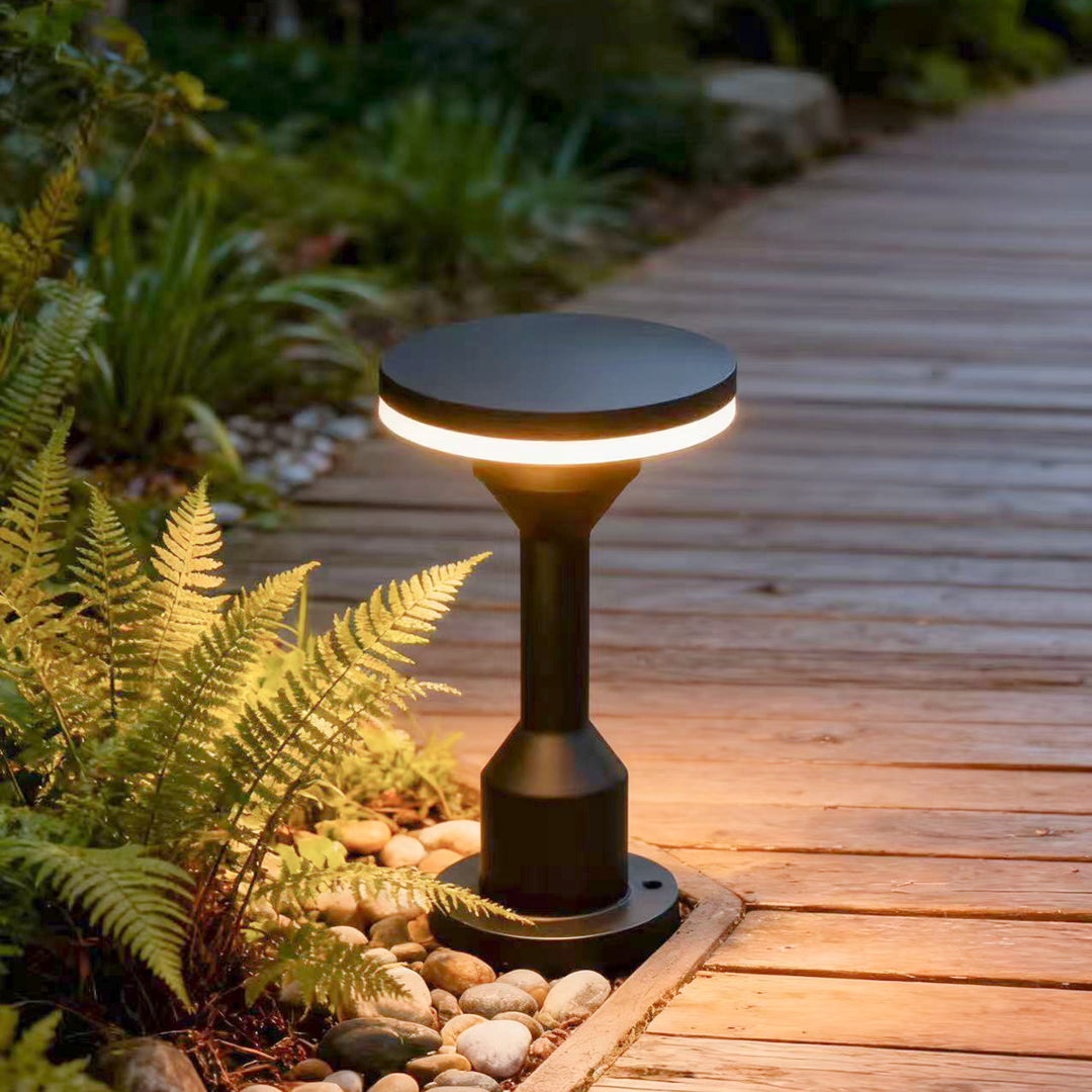 Outdoor LED Path Light with Aluminum Body and Warm White Glow