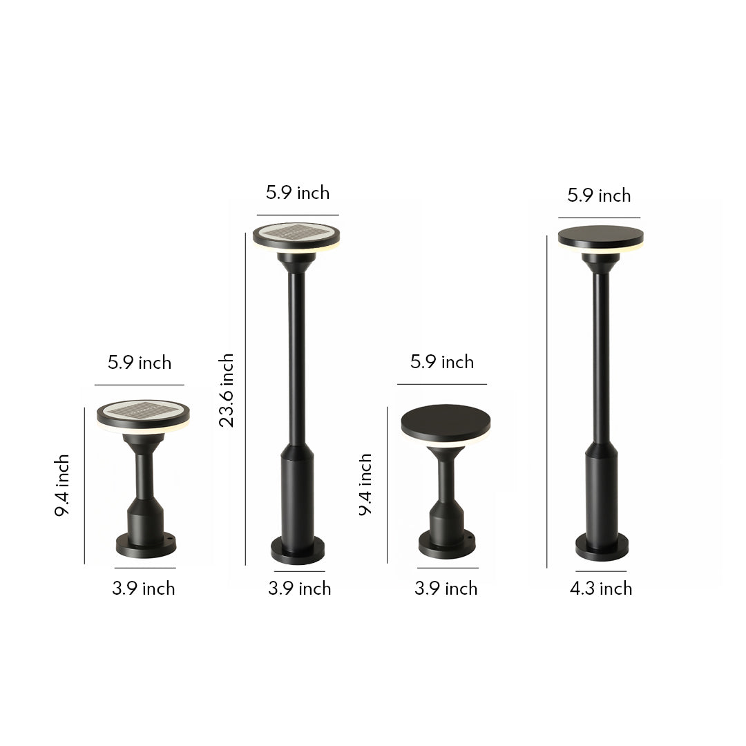 Outdoor LED Path Light with Aluminum Body and Warm White Glow