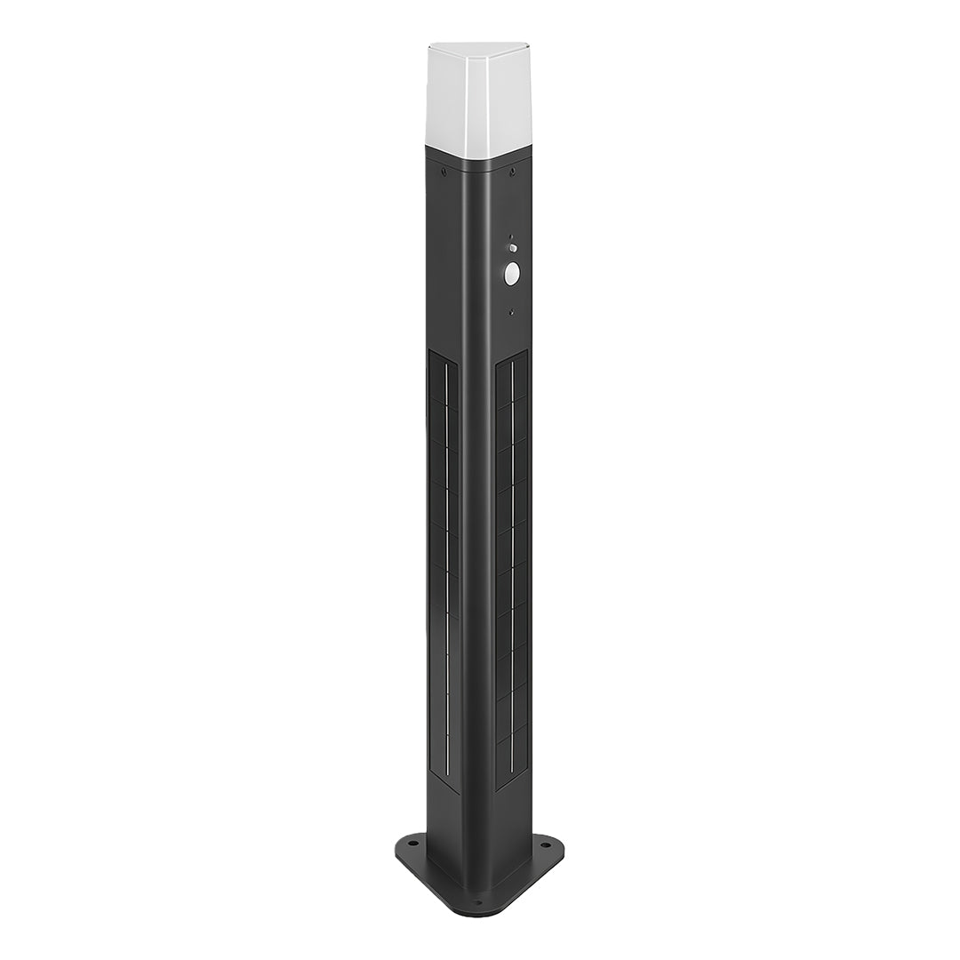 Solar Bollard Light Outdoor Garden Aluminum LED Landscape Lamp