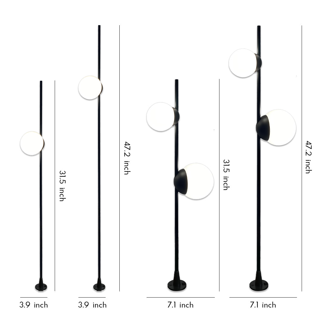 Minimalist Round Ball LED Path Light for Modern Garden Walkways