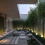Minimalist Round Ball LED Path Light for Modern Garden Walkways