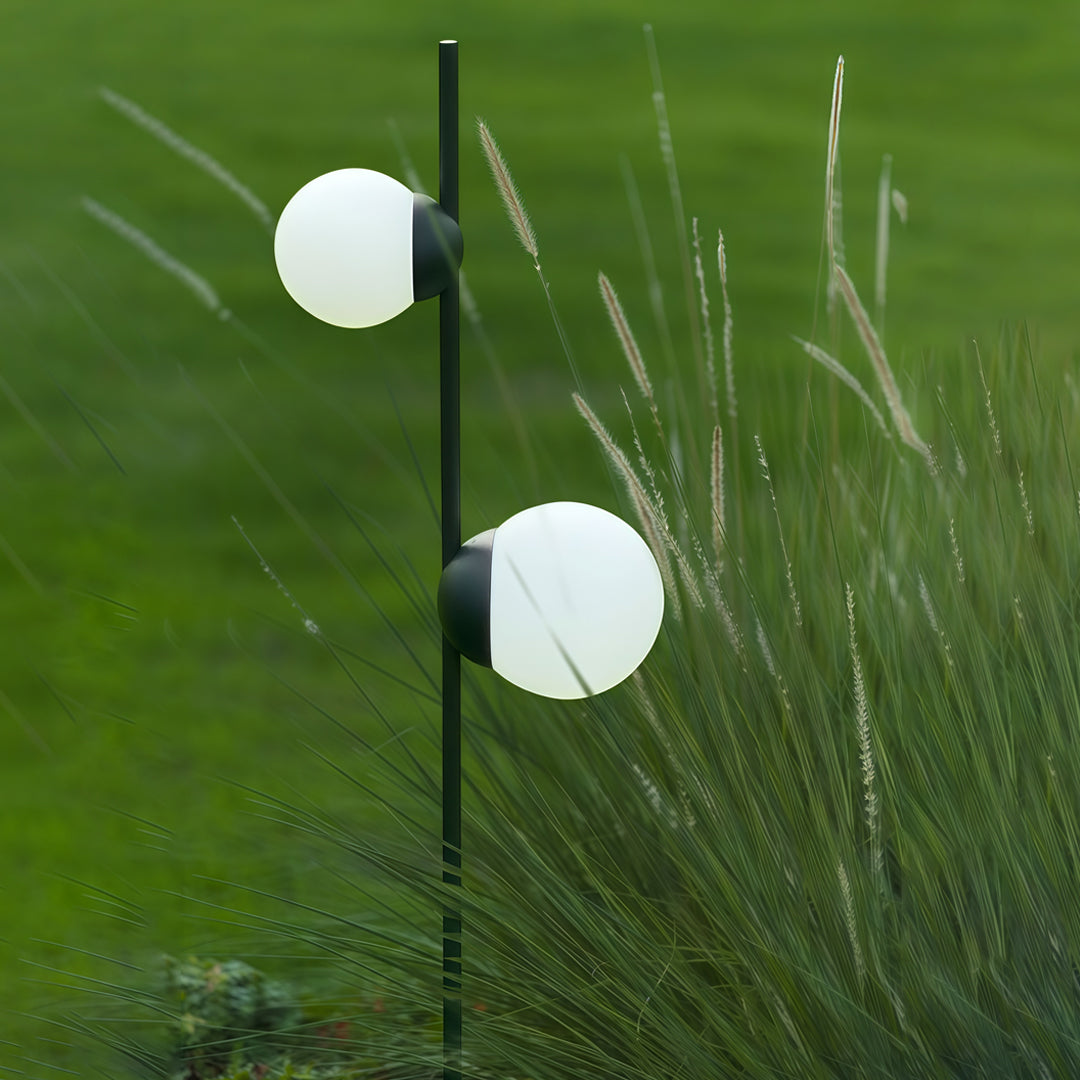 Minimalist Round Ball LED Path Light for Modern Garden Walkways