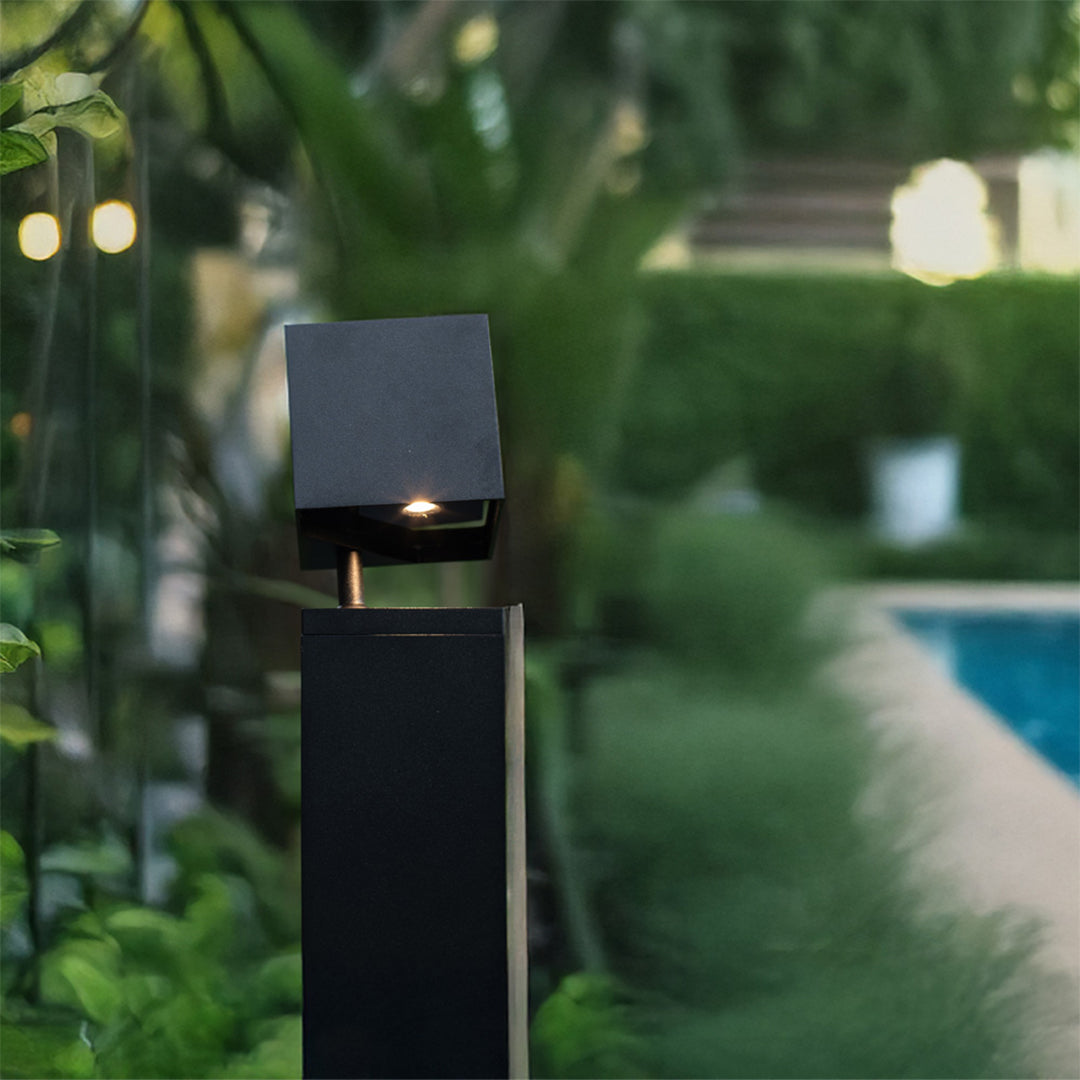 Minimalist LED Bollard Light for Pathways | Modern Outdoor Landscape Lighting