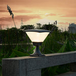 Modern Outdoor Bollard Light – Minimalist Black Garden Pathway Lamp