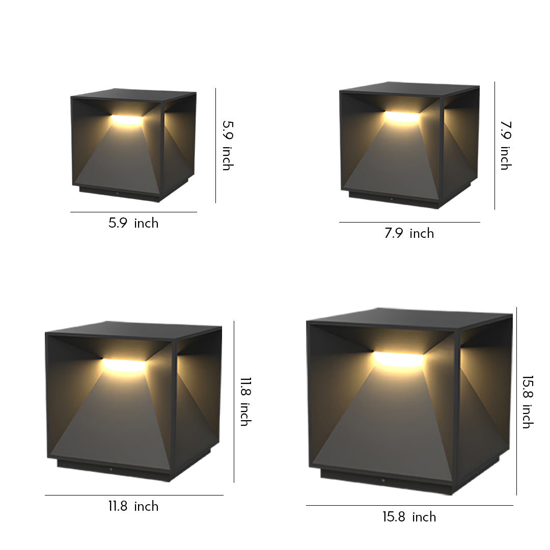 Modern Outdoor Pillar Lights – Stainless Steel Garden Post Lighting