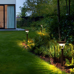 Aura Floating Solar Garden Stake Light in Matte Gray
